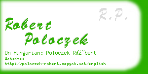 robert poloczek business card